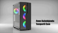 EMPOUSA EMG-17XN 750W 80 PLUS  4X120MM FAN RGB + Gaming ATX PSU YOK KUMAND VAR